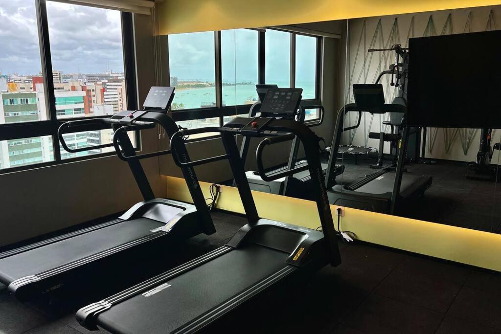Apartamento Smart 1110 Vista Mar Com 2 Quartos, Piscina, Academia, Coworking, *