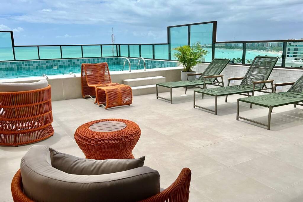 Apartamento Smart 1110 Vista Mar Com 2 Quartos, Piscina, Academia, Coworking, Maceió