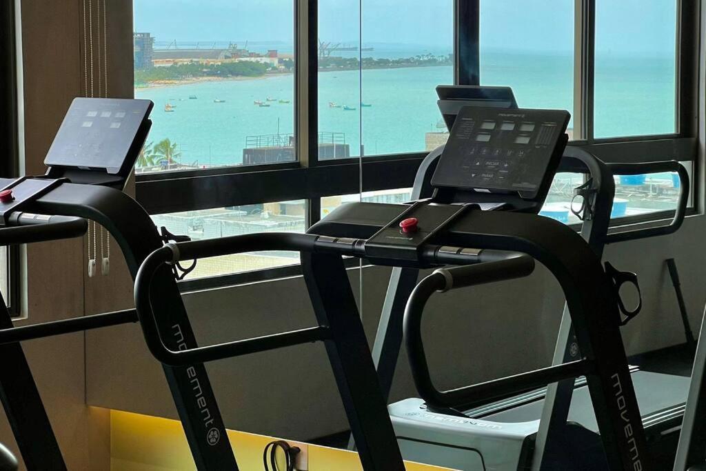 Apartamento Smart 1110 Vista Mar Com 2 Quartos, Piscina, Academia, Coworking,